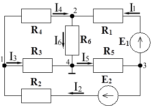 Рис.1. Схема постоянного тока